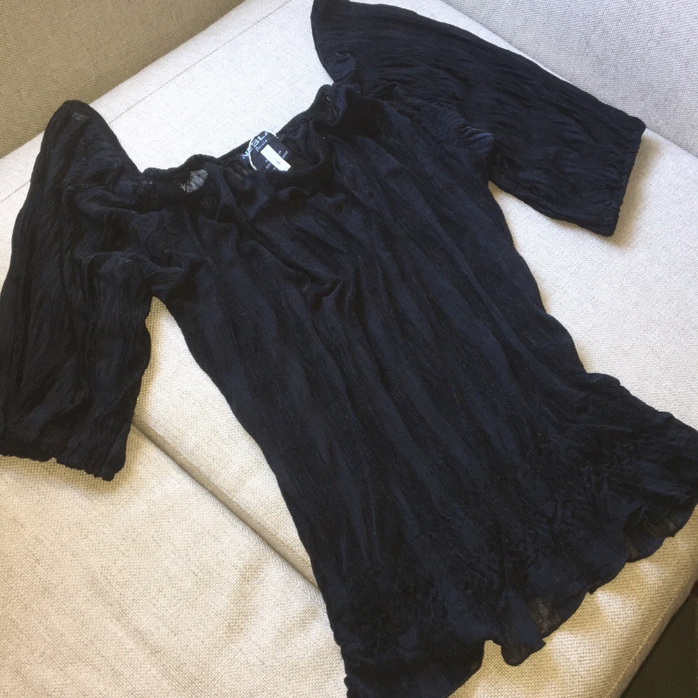 Women’s see through black shirt